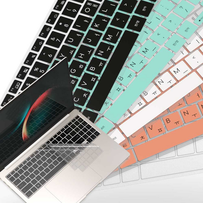 보이아 삼성 노트북 키보드 키스킨 갤럭시북4 갤럭시북3 갤럭시북5 프로 360 울트라 13 14 15 16 15.6 인치, 15/16/15.6인치(공용), 1개, 블랙