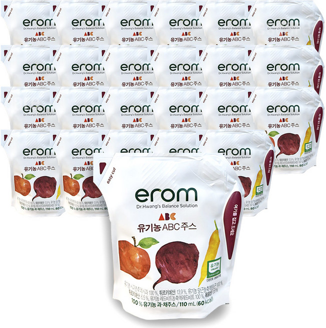 이롬 황성주 박사의 유기농 abc주스, 110ml, 24개