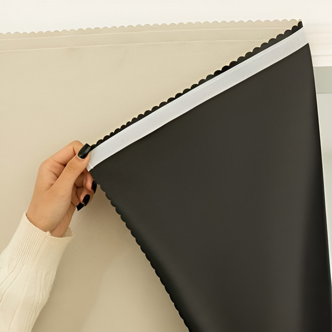 소브홀릭 붙이는 암막커튼 벨크로 커튼