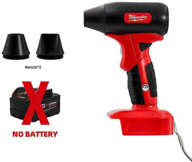 전동드릴 드릴 밀워키 강력한 브러시리스 송풍기 130000 RPM 공기 휴대용 4 단 속도 제어 터보팬 18V 충전식 전동 공구, No battery, 01 CHINA, 1개