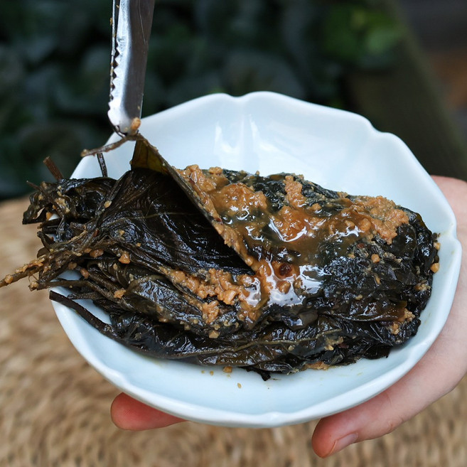 국산 된장깻잎 장아찌 반찬 순창 장담아, 500g, 1개