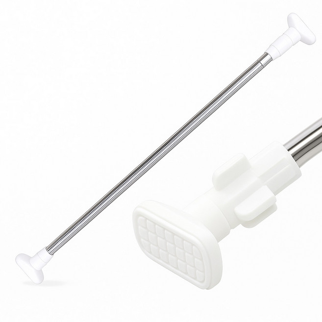 KCJ 스테인레스 못없이 강력 커튼봉 레버 압축봉