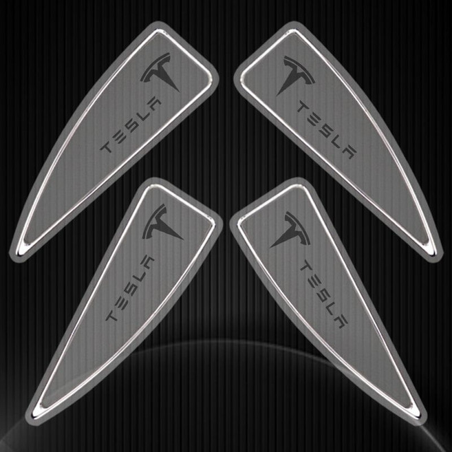 문콕방지 도어가드 모서리 도어 4종 충돌 브링고, 1개, 금속투명 삼각형 테슬라 앞문+뒷문