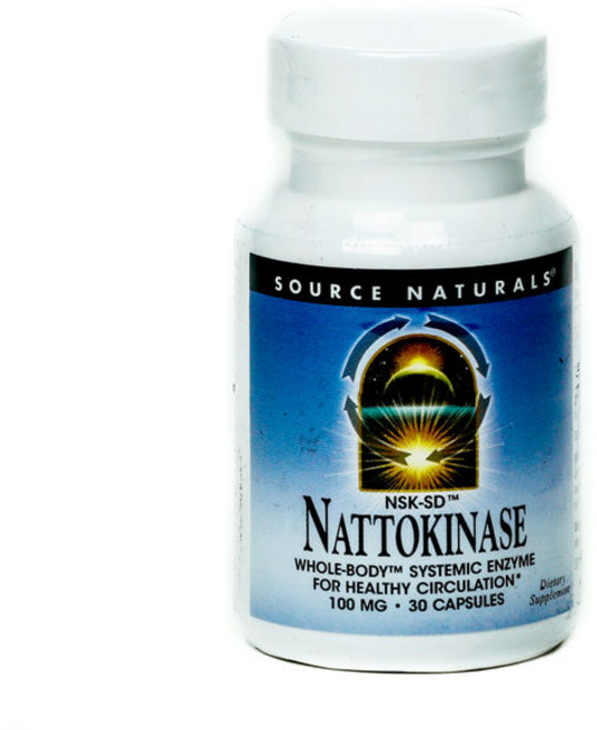 SOURCE NATURALS 納豆激酶膠囊 100mg, 30顆, 1罐