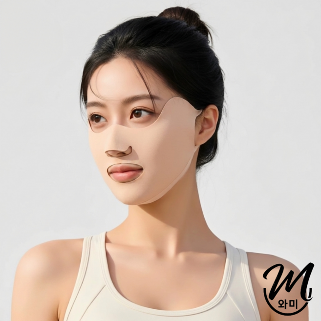 와미 자외선 차단 골프 풀나비마스크, 1개, 스킨