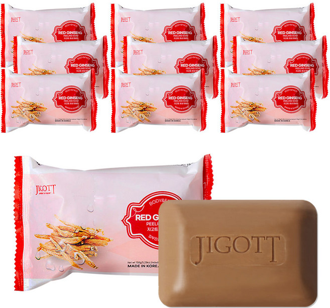 지고트 홍삼 때비누 목욕 바디워시, 10개입, 150g