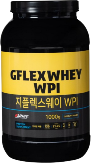 지플렉스웨이 WPI 단백질 헬스 보충제 프로틴 쉐이크, 1개, 1kg