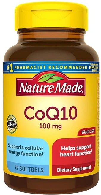 네이처메이드 코큐텐 100mg 소프트젤 72정 영양제 Nature Made, 1개 - 쿠팡