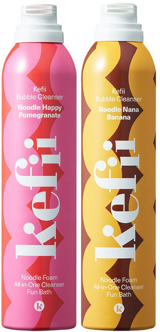 케피 유아 버블클렌저 누들해피+누들나나(여아 세트), 2개, 300ml