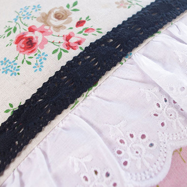 토션양면레이스 면100% 검정색 폭 2cm RT113, 1개