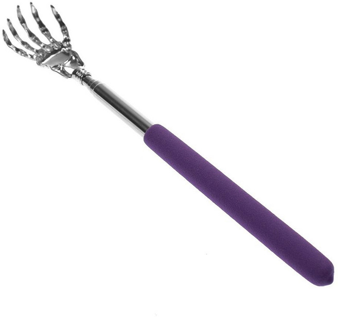 효자손 등긁개 마사지용 스테인레스 스틸 텔레스코픽 클로 마사지 순환 개선 도구 건강 스크래처 도구