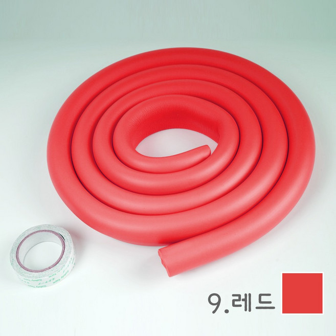 지이다 코너 모서리보호대 U형 안전가드, 9.레드, 1개