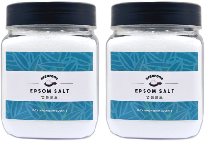 엡솜솔트 식용 황산마그네슘 EPSOM SALT, 1.3kg, 2개