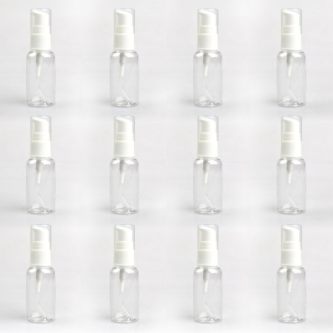 더블헥사곤 30ml 펌프용기 공병, 12개, 투명