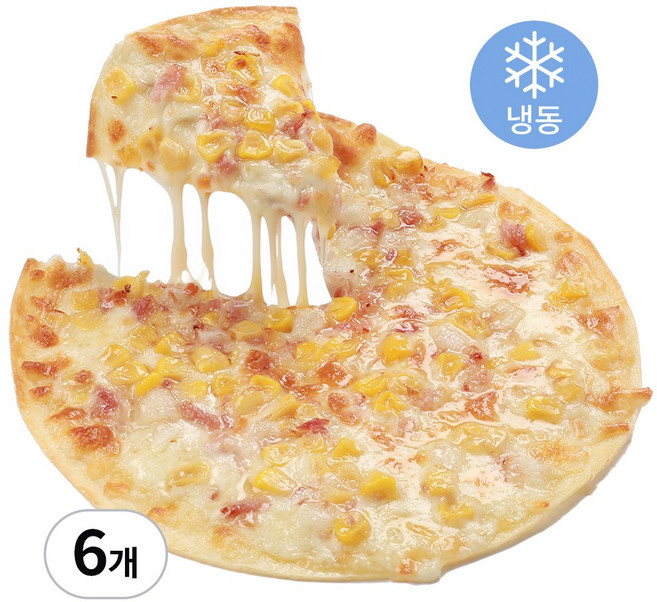 또띠아피자 콘치즈베이컨 20cm 6판세트, 6개, 165g