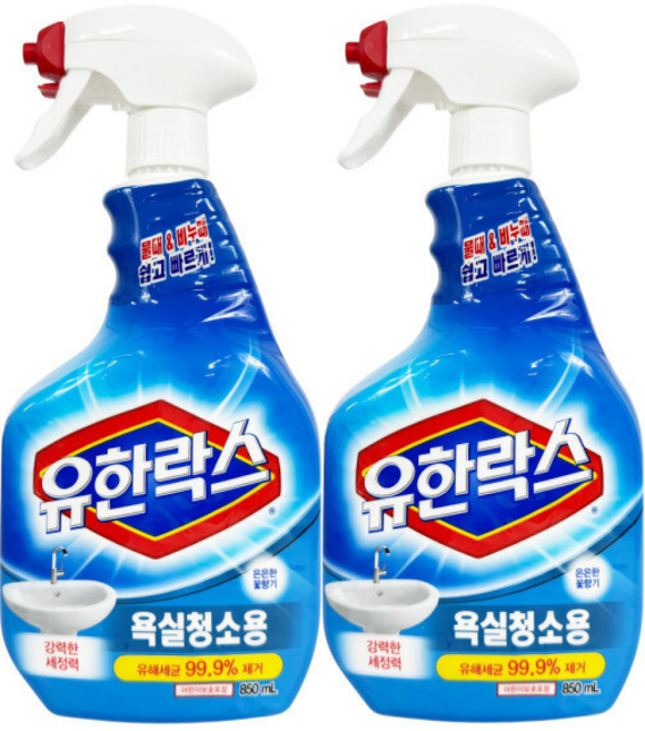 유한락스 욕실용 세정제, 2개, 850ml