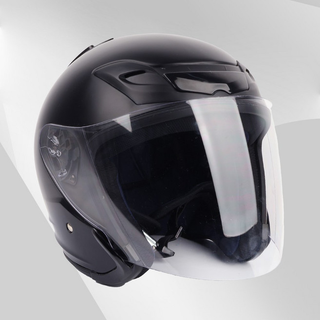 리퍼 새상품 오픈페이스 오토바이헬멧, JX5 무광블랙