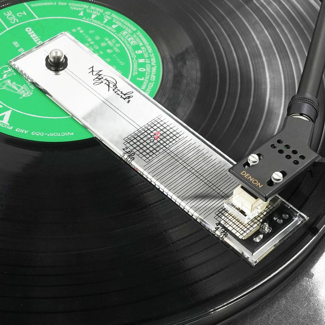 오디오 턴테이블 톤암 카트리지 수평 캘리브레이션 수평계 Calibration 스타일러스 정렬 각도기 각도 교정 게이지, 화이트, 수평 각도기