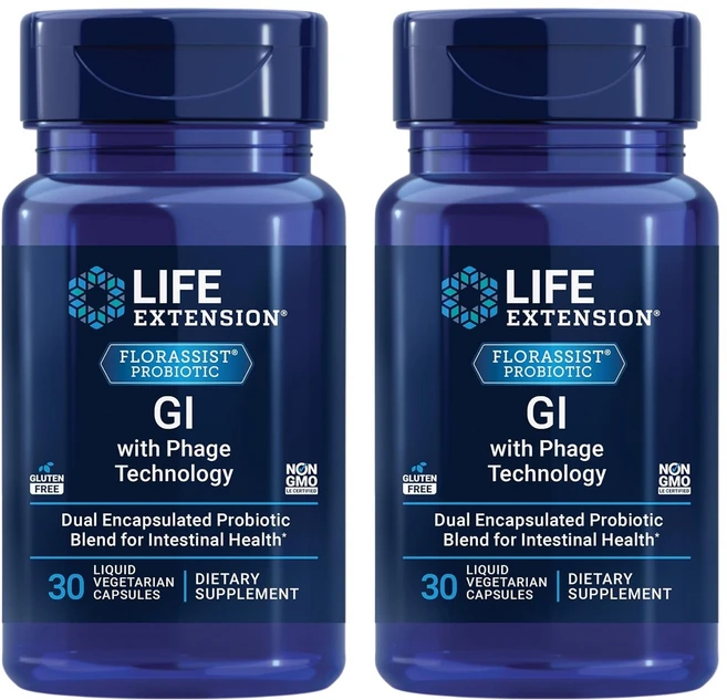 라이프익스텐션 플로라시스트 GI 리퀴드 베지테리안 캡슐, 2개, 30정 - 쿠팡