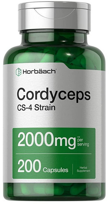 Horbaach 동충하초 2000mg 200캡슐, 3개, 200정