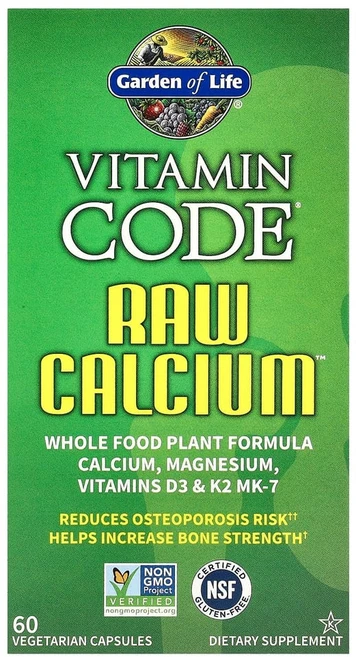 가든오브라이프 Vitamin Code RAW Calcium 베지 캡슐 60정, 1개 - 쿠팡