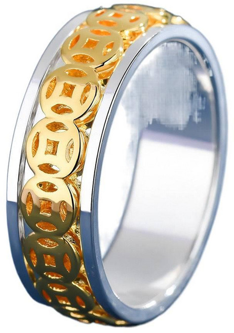 동전모으기 반지 남녀 식지 스트레스 해소 반지50831