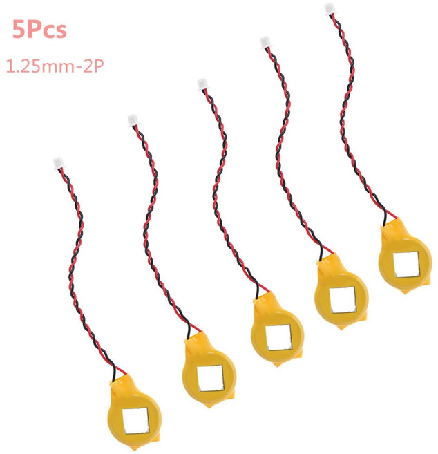 5PCS/SET CR2032 2032 배터리 와이어 2 핀 노트북 마더 보드 바이오스 CMOS 배터리 와이어 분해 배터리 교체