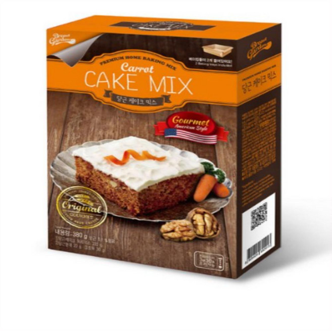 브레드가든 당근 케이크 믹스, 380g, 2개