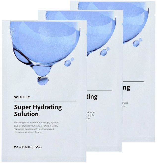 와이즐리 히알루론산 수분 마스크 30ml, 3개, 10개입