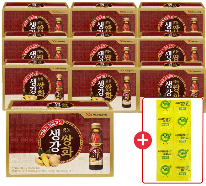 광동제약 생강쌍화 + 레모비타, 10개, 10개입, 120ml
