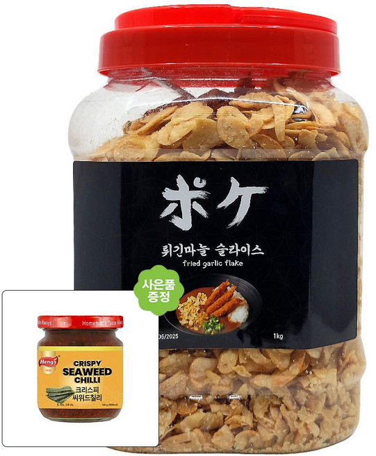 포케 튀긴마늘 슬라이스 갈릭칩 후레이크 1kg 6개