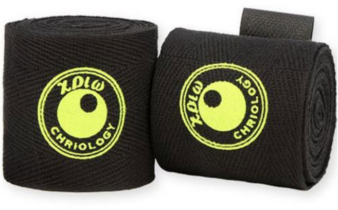 크리오로지 국산 역도선수용 손목보호대 손목붕대 헬스 크로스핏, 1세트, 블랙