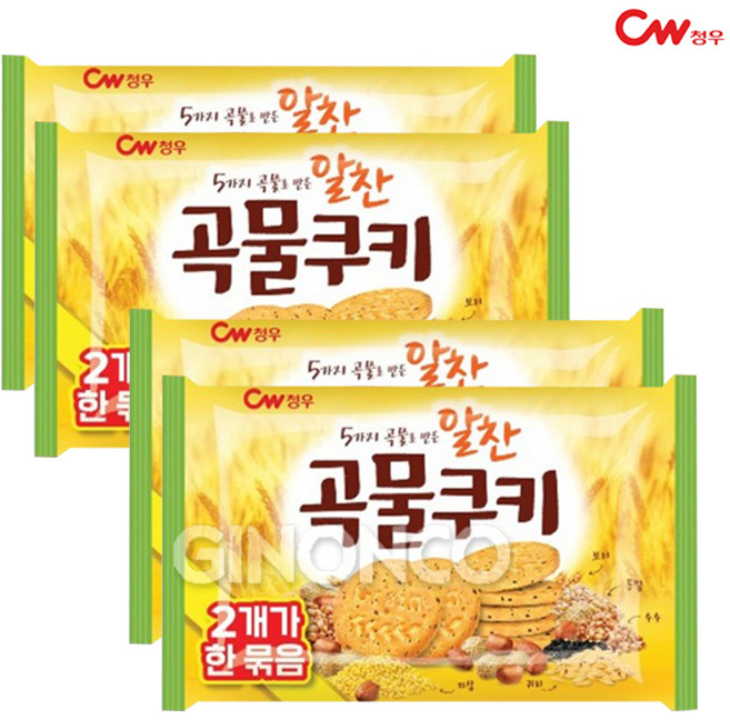 청우식품 알찬곡물쿠키 1묶음 (200gx2개), 400g, 2개