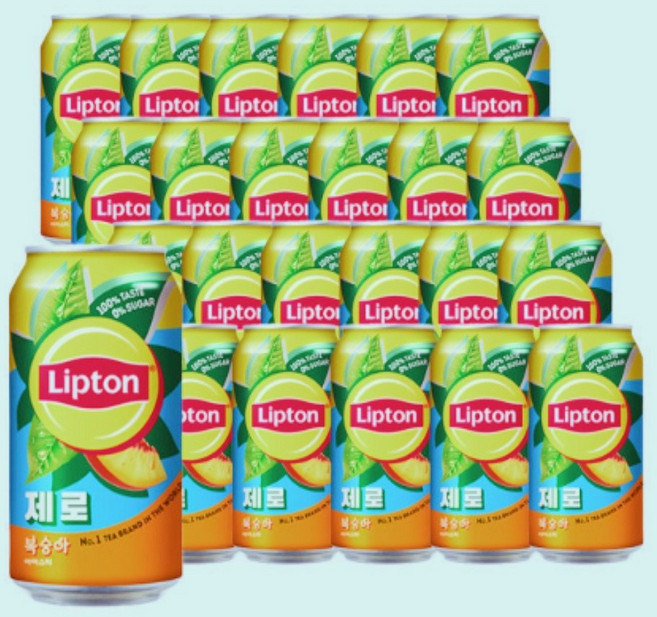 립톤 아이스티 복숭아, 355ml, 48개