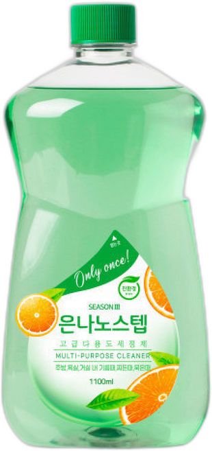 은나노스텝 다용도 세정제 시즌3 친환경 녹색기술인증, 1개, 1100ml