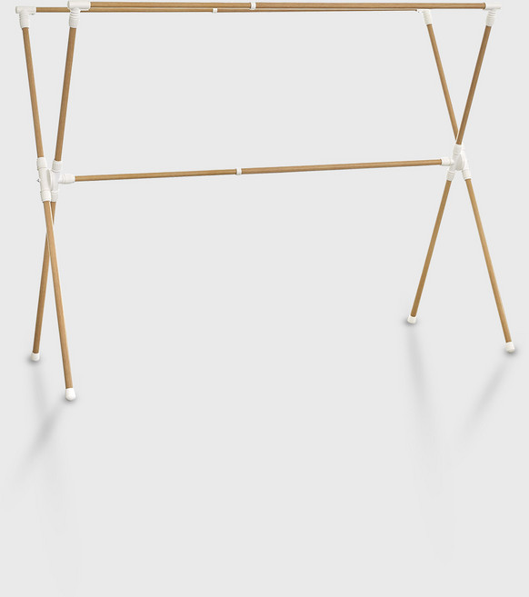 코드리빙 다용도 이불 빨래건조대 LD6-AW, 우드브라운