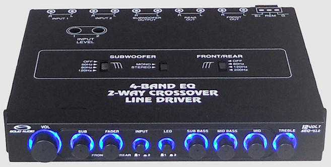 카르마엔터 차량용 EQ 프리앰프 12v/24v 버스/트럭 마이크 3EQ AMP 우퍼음향 컨트롤 자동차 파워앰프 MIC 음질개선용 프리엠프, c.12V차량용 4밴드 프리 Alpha-4/EQ-4, 1개