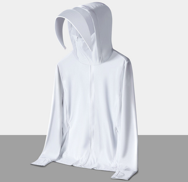 夏季戶外情侶防晒衣 冰感可脫卸帽簷 UPF50 防紫外線