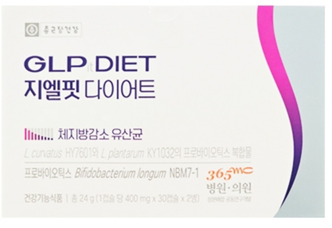 기타 종근당건강 지엘핏 다이어트 400mg x 60캡슐 - BNS, 60정, 1개