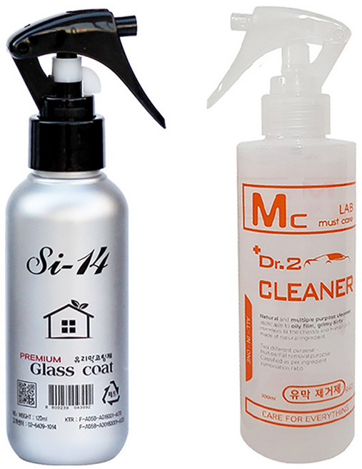 엠씨랩 SI-14 유리막코팅제 닥터2 유막제거제 세트, 1개