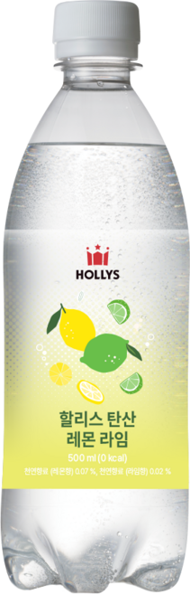 할리스 탄산음료 레몬 라임, 500ml, 20개