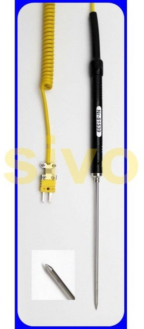 HILA NR-81539 (NR-39) 尖型溫度棒 K型感測棒 -50~600度 3.8Φ探針, 1個