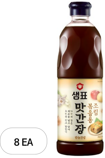 샘표 조림볶음용 맛간장, 860ml, 8개