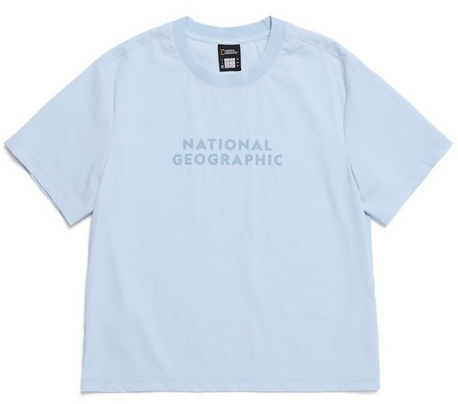 내셔널지오그래픽 N252WTS971 여성 프로즌큐브 반팔티셔츠 LBLUE 553562