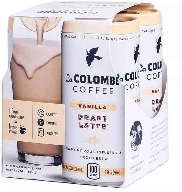 라 콜롬브 드래프트 라떼 266ml 4개 바닐라 모카 트리플샷 초콜렛우유 맛 헐리웃스타들의 커피, 1.라콜롬브 바닐라