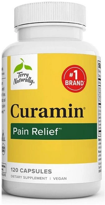 테리 내추럴리 큐라민 페인 릴리프 보스웰리아 커큐민 캡슐 Terry Naturally Curamin Pain Relief, 1개, 120정 - 쿠팡