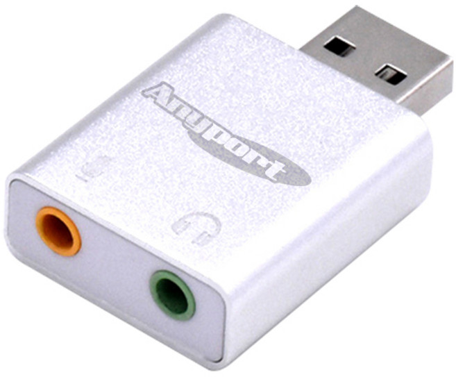 애니포트 AP-JH71U 외장형 USB 사운드카드, 1