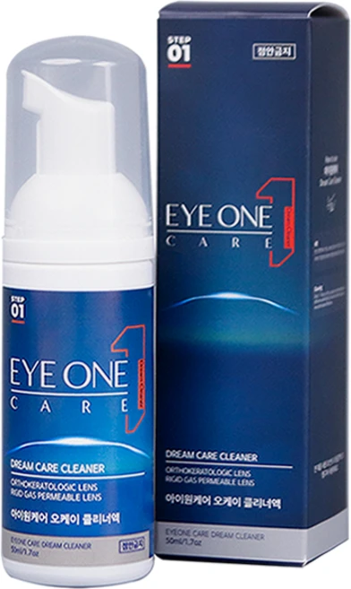 아이원케어 오케이 렌즈 클리너액 거품형, 50ml, 1개 - 쿠팡