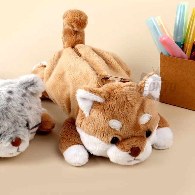 누이미3 인형 필통 펜케이스, 시바견