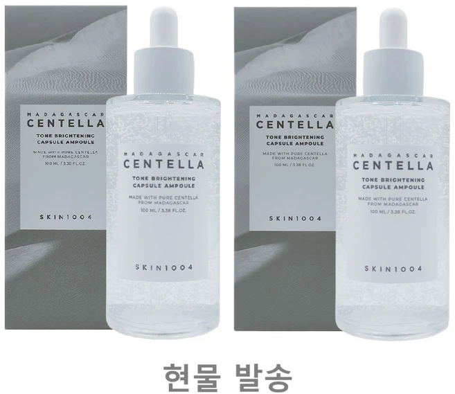 피부촉촉 스킨1004 마다가스카르 센텔라 톤 브라이트닝 캡슐 앰플 100ml 피부 톤을 밝게 가꿔주는 진정 앰플, 2개 - 쿠팡